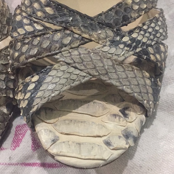 CK Calvin Klein python sandals - Picture 4 of 8